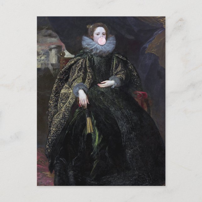 Kaugummi Diva Marchesa Postkarte (Vorderseite)