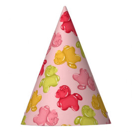 Kaugummi-Pferd Tropisches Obst Pink Partyhütchen
