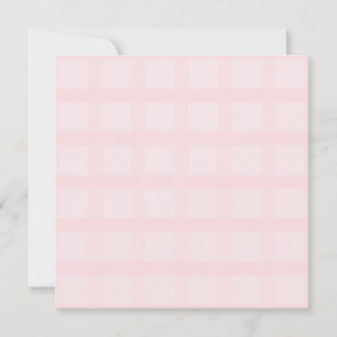 Kaugummi-Rosa und Lavendel-Schamrot-Gingham-Muster Karte