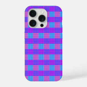 Kaugummi-Tartan-Druck, iPhone 15 Pro Hülle