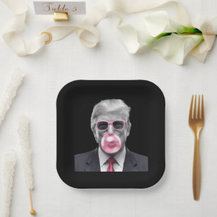 Kaugummi Trump Donald Trump 2024 Wähle Trump Pappteller
