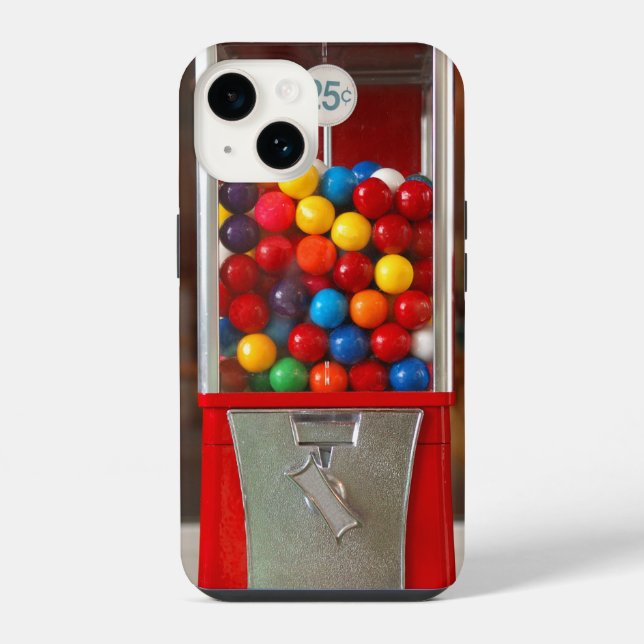 Kaugummiautomat iPhone 14 Hülle (Rückseite)