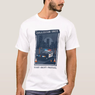 Kaukasische Kollisions-Einheit Feldoperator T-Shirt