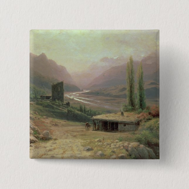 Kaukasische Schlucht, 1893 Button (Vorderseite)