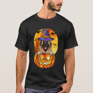 Kaukasischer Hirte Hexenkürbis Halloween-Hund T-Shirt