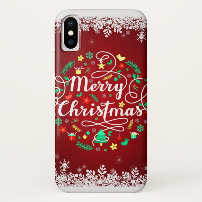 Kaum dort iPhone X Weihnachtsfall Case-Mate iPhone Hülle (Rückseite)