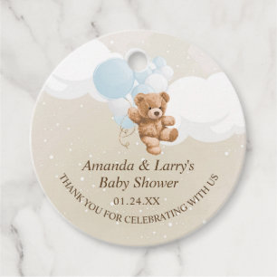 Kaum Erwartet Staubblauer Teddybär Geschenkanhänger