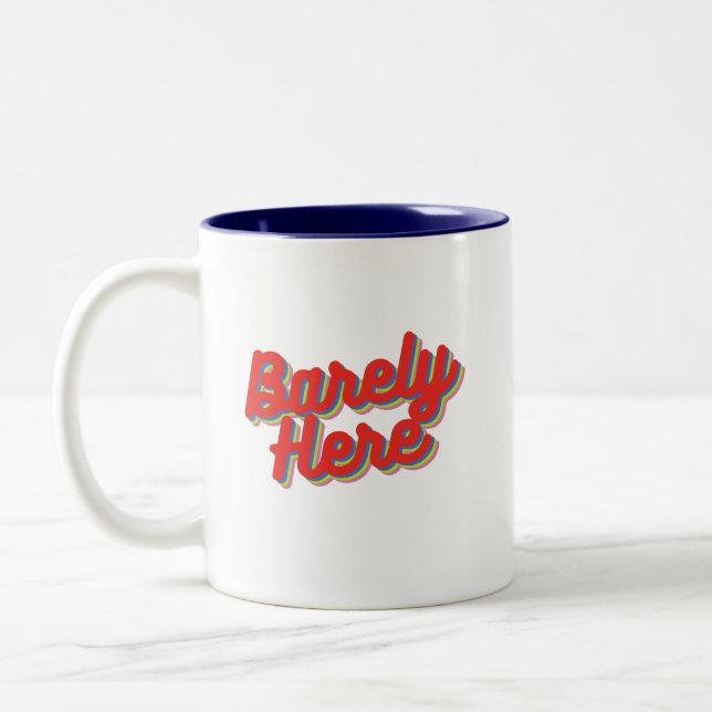 Kaum hier / rot zweifarbige tasse (Links)