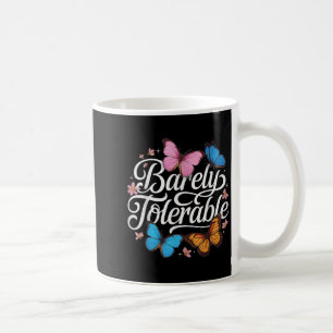 Kaum tolerierbare Jane Austen Butterfly Floral Cot Kaffeetasse