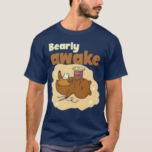 Kaum wach süße Tiere lustig T-Shirt