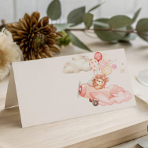 Kaum warten Mädchen-Baby-Party gefaltete Karte