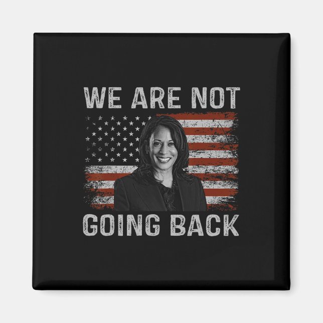 Kaum wird Kamala Harris für Präsident 202 zurückko Magnet (Vorne)