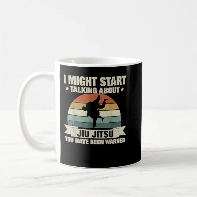 Kaum zu reden Jiu Jitsu MIXED MARTIAL ARTS Sports Kaffeetasse (Links)