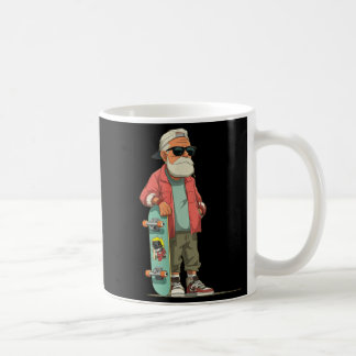 Kausaler Opa mit coolem Skateboard für Erwachsene  Kaffeetasse