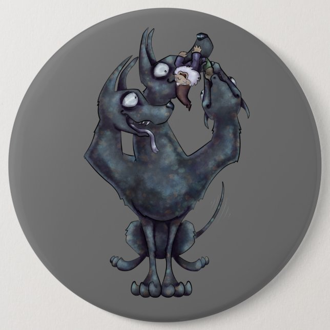 Kauspielzeug Button (Vorderseite)