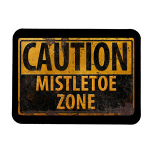 KAUTION Verschissene Zone Christmas Danger Sign Magnet