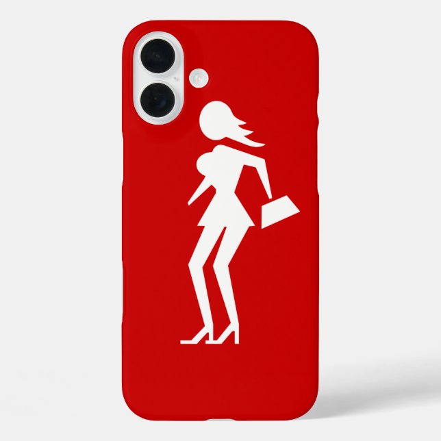 Kautionsprostitut (Attenzione Prostitute) iPhone 16 Plus Hülle (Rückseite)
