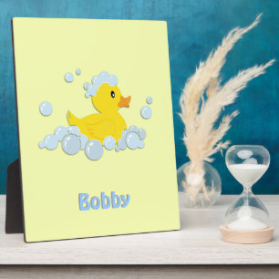 Kautschuk-Ducky in Blasen Fotoplatte