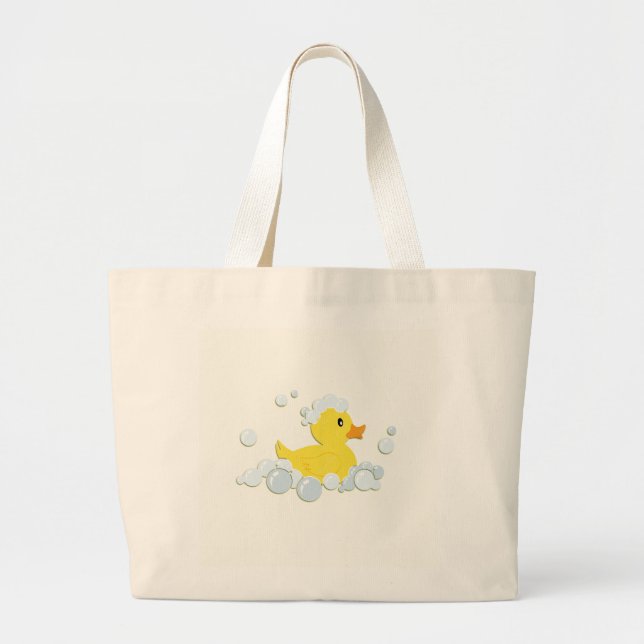 Kautschuk-Ducky in Blasen Jumbo Stoffbeutel (Vorne)