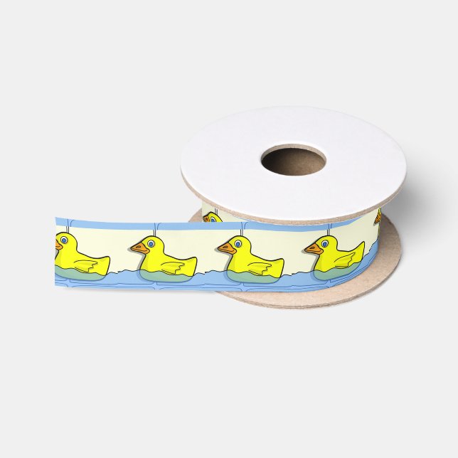 Kautschuk Ducky in der Badewanne Ribbon Satinband (Spule)