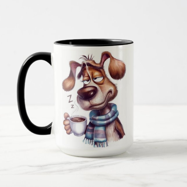 Kauziger Hund Tasse (Links)