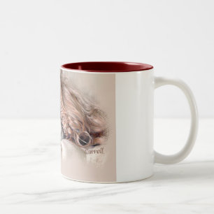 Kavalier König Charles Spanier Zweifarbige Tasse