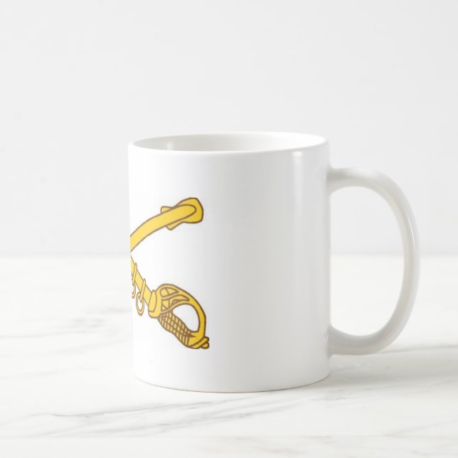 Kavallerie gekreuzte Säbel Kaffeetasse (Rechts)