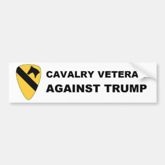 Kavallerie-Veteran gegen Trumpf Autoaufkleber
