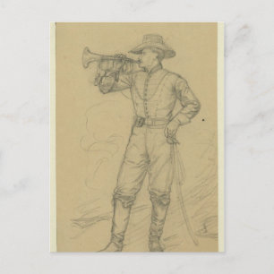 Kavallerietrompeter Postkarte