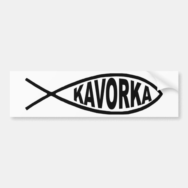 Kavorka Fischstoßdämpfer Autoaufkleber (Vorne)