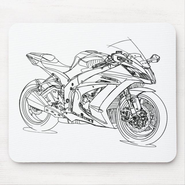 Kaw Ninja ZX10R 2015 Mousepad (Vorne)