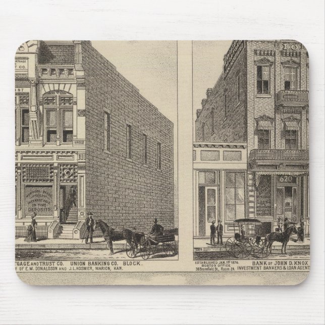 Kaw Valley Farm, Marion und Topeka, Kansas Mousepad (Vorne)