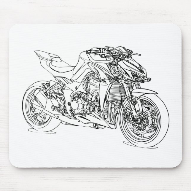 Kaw Z1000 2014 Mousepad (Vorne)
