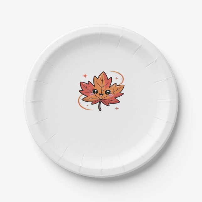 kawai leaf, Classic T-Shirt Pappteller (Vorderseite)