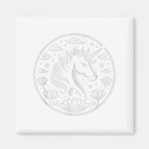 Kawaii 2026 Einhorn Jahr des Pferdes Mond Lady Zod Magnet