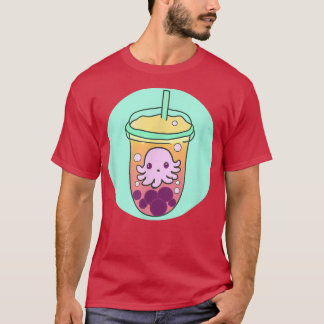 Kawaii Adorable Octopus Boba Niedlicher Bubble Ice T-Shirt