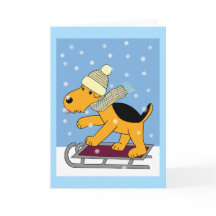Kawaii Airedale Terrier Hund auf