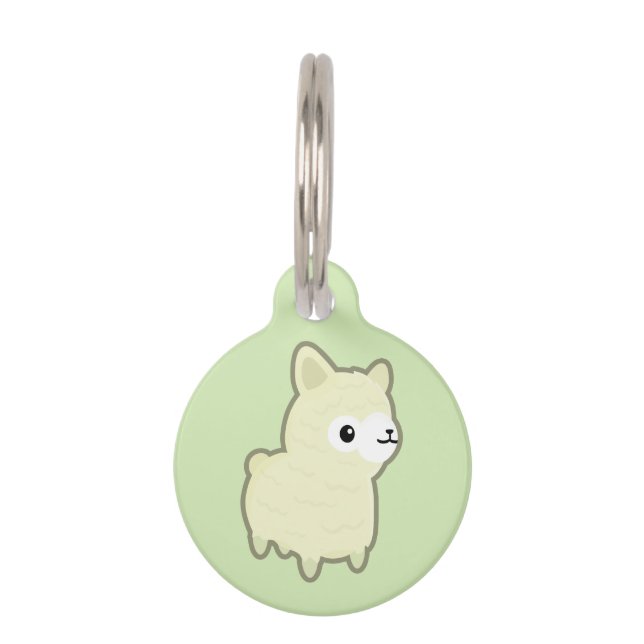Kawaii Alpaka Tiermarke (Vorderseite)