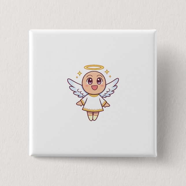 kawaii  angel button (Vorderseite)