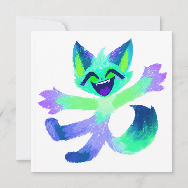 Kawaii Animal Birthday Celebration Einladung (Vorderseite)