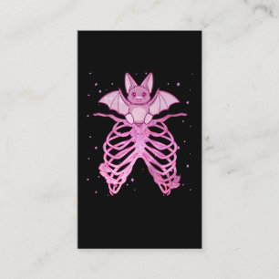 Kawaii Anime Animal Pastel Goth Bat Visitenkarte