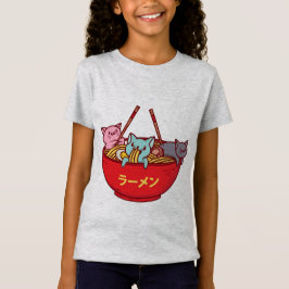 Kawaii Anime Cat Funny Adorable Japanisch Ramen T-Shirt