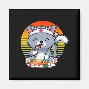 Kawaii Anime Cat Otaku Japanisch Sushi Gift Girls Magnet