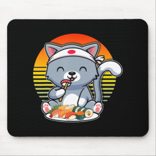 Kawaii Anime Cat Otaku Japanisch Sushi Gift Girls Mousepad