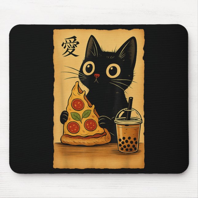 Kawaii Anime Cat Zza Teatro Sociale Zza Mousepad (Vorne)