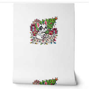 Kawaii Anime Frenchie Christmas Funny Dog Tapete