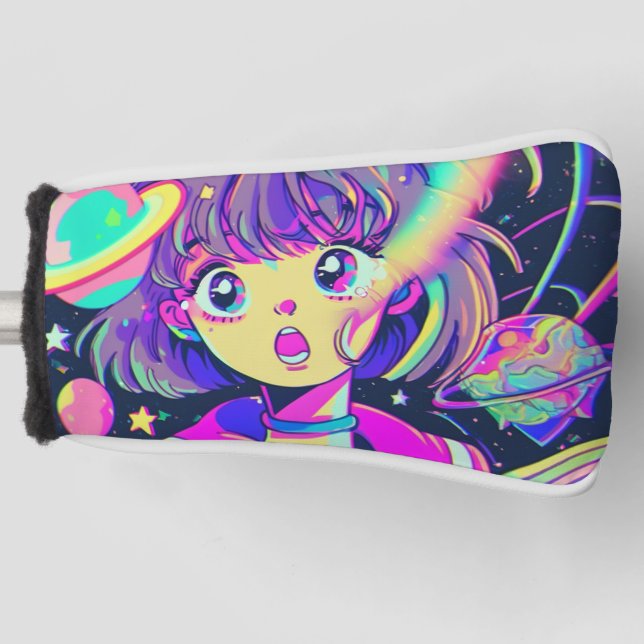 Kawaii Anime Girl Golf Head Cover Golf Headcover (Vorderseite)