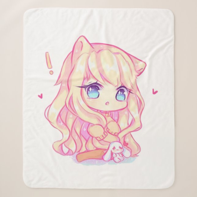 Kawaii, Anime, Girl, Just, wer, Lieben, Skizzen, Sherpadecke (Vorderseite)