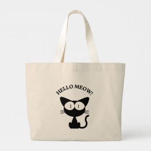 Kawaii-Anime-Katze mit Herz-Jumbo-Tasche Jumbo Stoffbeutel