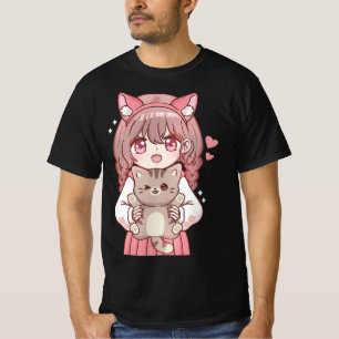 Kawaii Anime Kawaii Cat Lover Otaku T-Shirt